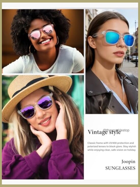 Polarized UV Protection Square Sunglasses 3 Pack Unisex main image 4